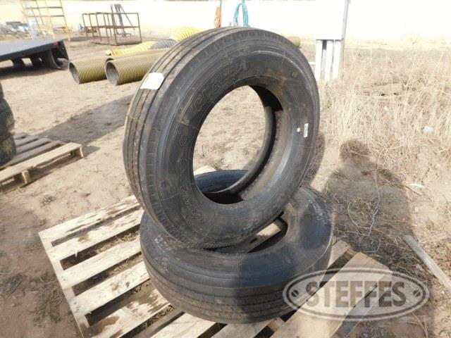Pallet of (2) 215/75R17.5 tires